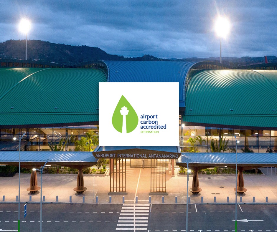 L'aéroport international d’Antananarivo est classé dans le top 10 des aéroports en Afrique qui atteignent le niveau 3 de l’Airport Carbon Accreditation (ACA) de l’Airport Council International (ACI)
