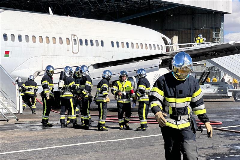 An emergency exercise simulating a plane crash to prepare for any eventuality!